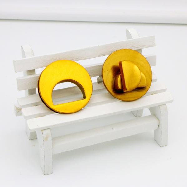 Leather bag metal fittings fashion round shape OEB gold color twist lock for handbags/purse