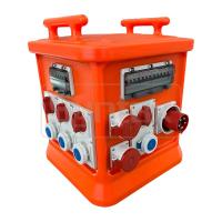 Sintagma MK2N 5P 63A Caixa de Distribuição Portátil Material PE Com 16Amp Soquetes Mecânicos Interligados e Interligados CEE