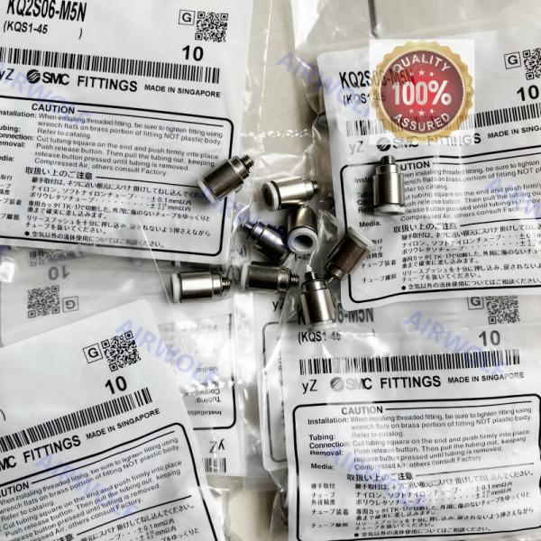 SMC Brass Nickel plated Inner Hex Threaded Lightweight KQ2S One-touch Straight Fittings  KQ2S04-02AS	KQ2S06-M6N KQ2S06-M5A	KQ2S06-01NS KQ2S06-01AS	KQ2S06-02NS KQ2S06-M6A	KQ2S06-03NS KQ2S06-02AS