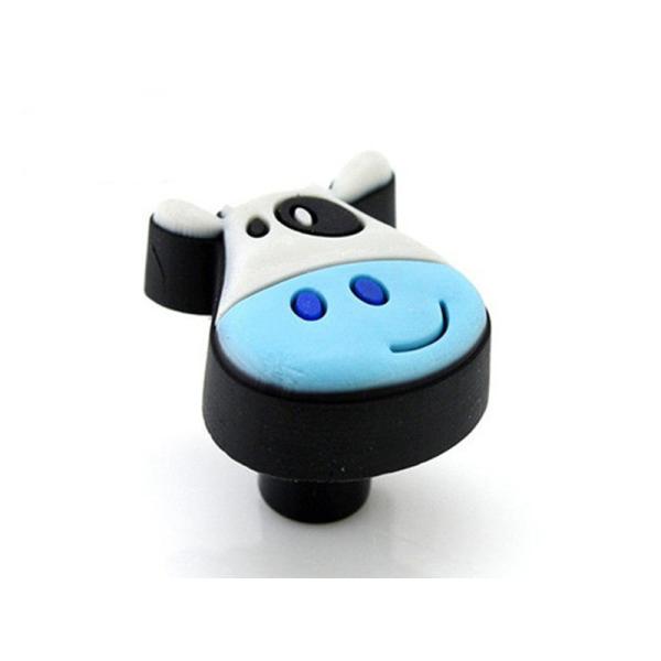 Milkcow Childrens Door Knobs Cute Cartoon Safety Soft Plastic Cabinet Knobs PVC Decorative  Furniture Fittings
