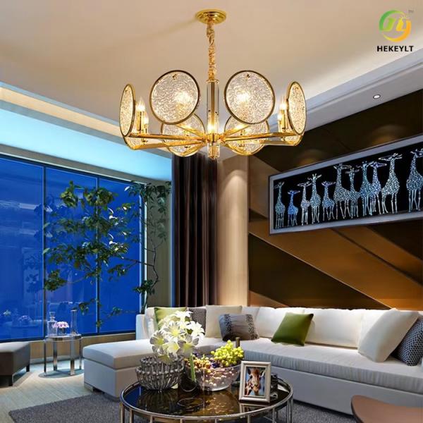 Люстры свечи E14 комната прожития пульсации воды роскошной Кристл постмодернистская