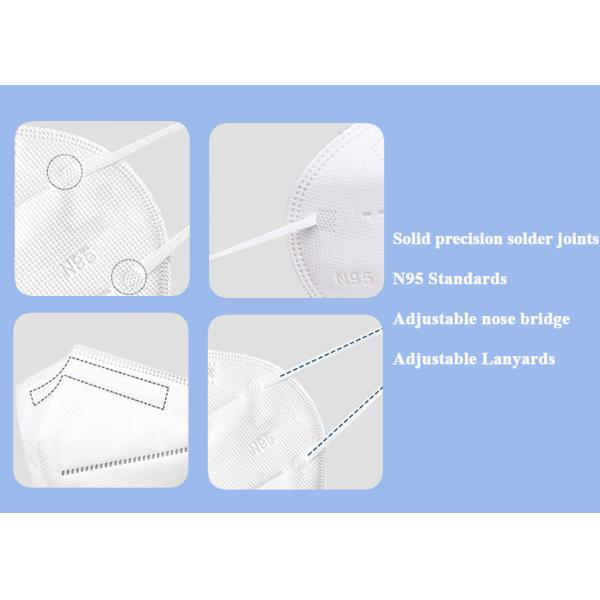 стороны маски 5Ply Breathable медицинской N95 белой устранимой защитное