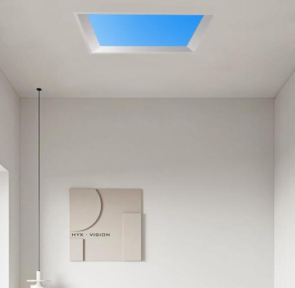 Luz do céu azul nuvens embutidas 450x450mm LED decorativo painel de teto luz,placa decorativa LED painel