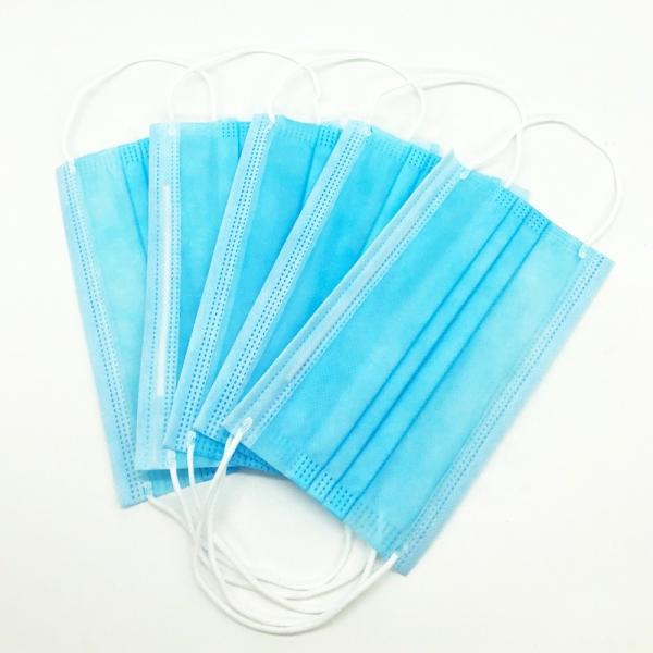 Customised Earloop Plain Pattern 50pcs Medical Face Mask
