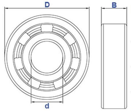 Corrosion Resistance 6804 Ceramc Ball Bearing For Electric Motor