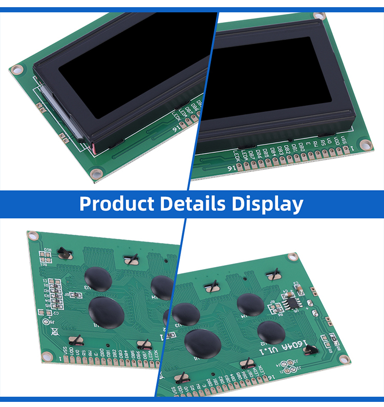 BTN Black Film 1604A 3.3V LCD Module Multiple Languages ST7066U Industrial Computer LCM LCD Display Screen