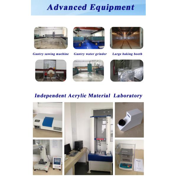 Акриловый окно бассейна OEM для роскошных наружных литых листов PMMA