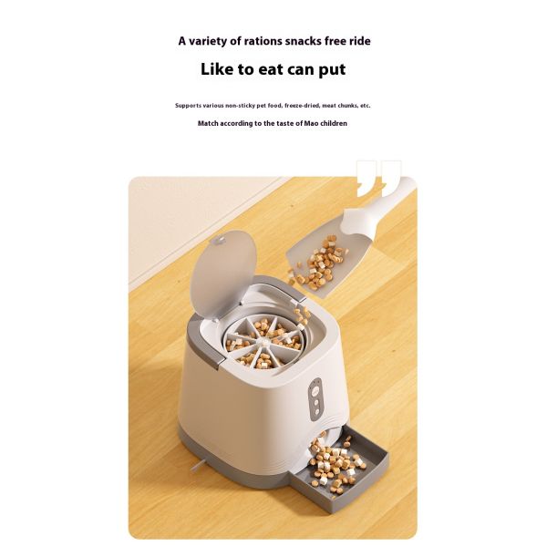 Intelligent Dog Feeder Trainer Eco-Friendly Solid Pattern Charge Automatic Snack Reward Machine Waterproof IPX5 Cats Pet Food