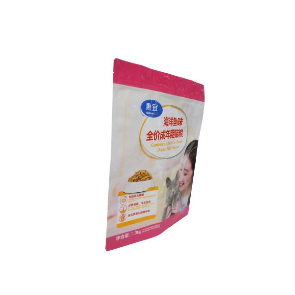 Sac d'emballage à fermeture à glissière avec boucle de coin latérale