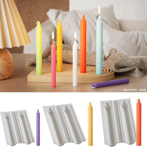 DIY smooth surface regular large, medium, small, long circular candle stick