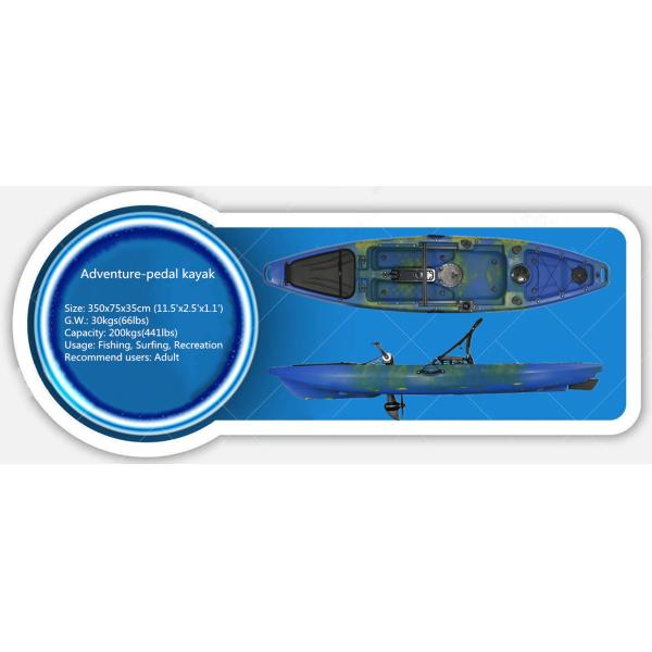 Rotomolded взрослый 12 Ft сидит на полиэтилене анти- Corrision места каяка алюминиевом