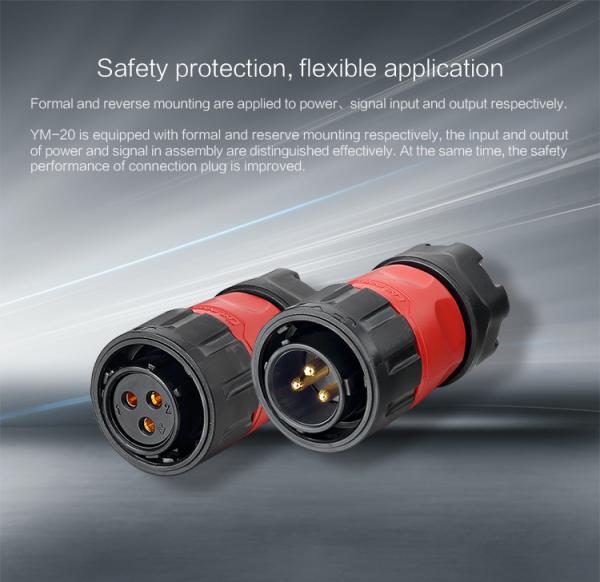 CNLINKO 3 Pin Waterproof Connection Cable Plug Electrical Swivel Xlr Connector 3 Pin Electric Terminals Connector