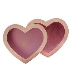 ODM Cardboard Gift Packaging Box 3MM Thick Love Heart Cardboard Boxes With Window