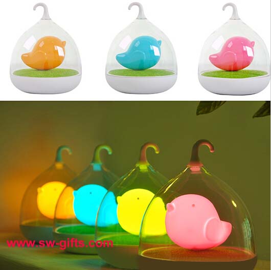 Hand Held Dimmable Night Light Kids Gift Romantic Birdcage Touch Sensor Control Lamps LED