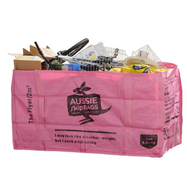 3 Cubic Yard Bag Purle Wast Skip Bag For Building Materials Garbage Junk Bag