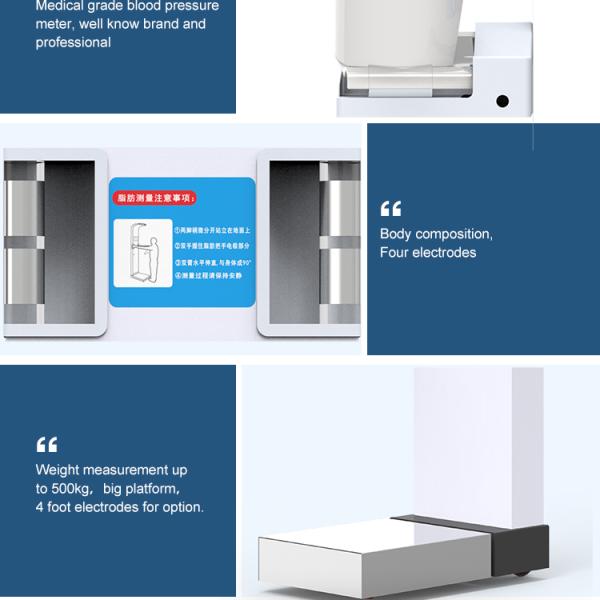 User-friendly Self Health Center Ultrasonic Height Weight BMI Scale Health Analyzer
