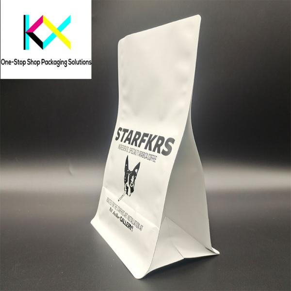 Square Bottom Coffee Packaging Bags 250g 500g 1kg Stand Up Pouches