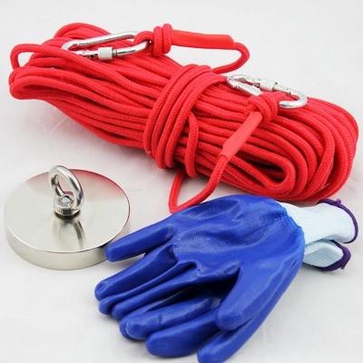 150KG Super Strong Pull Force Fishing Magnet with Rare Earth Neodymium Magnets and Rope