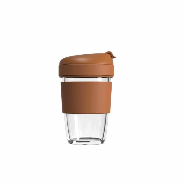 320ml 480ml Glass Drinkware Reusable Glass Coffee Cup Leakproof