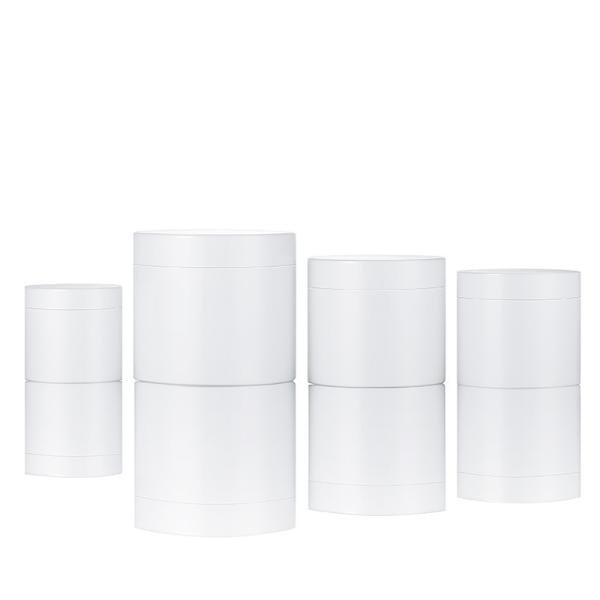 Privado de aire material de los PP de la capacidad cosmética plástica vacía de los tarros 400ml del ODM