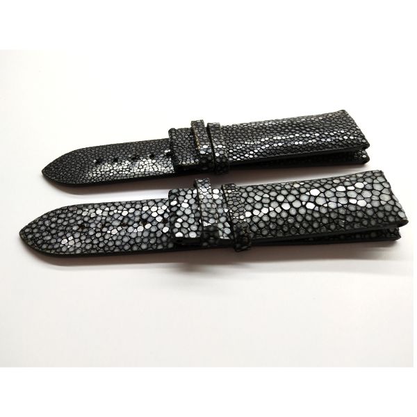 Genuine Python Leather Strap With Leather Buckle