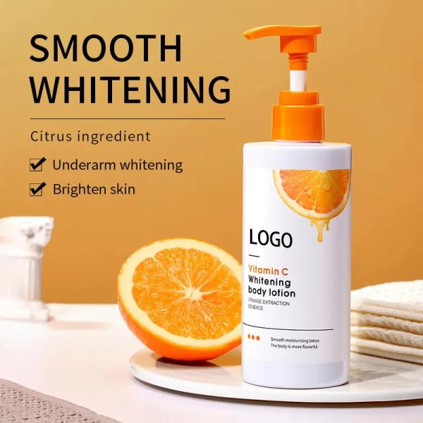 Organic White Body Lotion OEM Body Care Private Brand Whitening Body Lotion