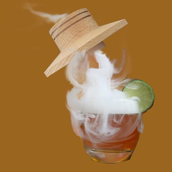 Conjunto de fumadores de coctel de madera Bourbon Antiguo Set de fumadores incluye cuatro sabores Chips de madera para beber whisky Regalos de fumadores para hombres