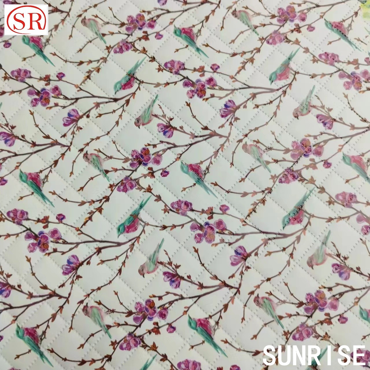 Customize Print PVC Artificial Leather Flower Printed PVC Faux Leather for Cars Seat