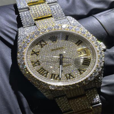 DEF  Moissanite Watch Rolex Full Bussdown Rolex Iced Out Diamond Watch