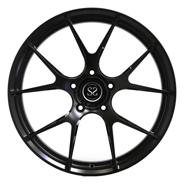 Black Spoke 1 PC Forged Wheels 19inch Staggered For Audi S4 Luxury Car Rims
