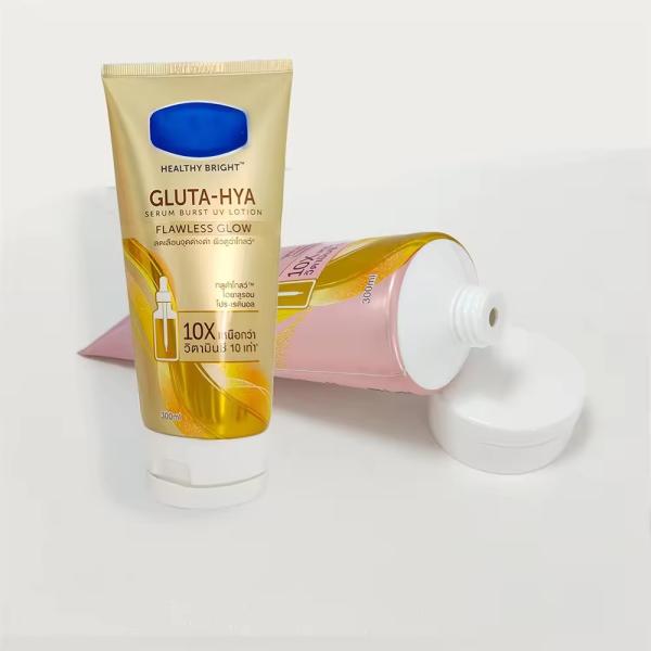 Tubes à plaquette mince / plat Tubes en plastique cosmétique avec impression offset