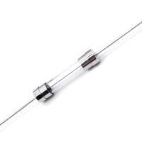 O tubo 3AG de vidro Leaded axial funde 6x32mm 250V com fio das tranças