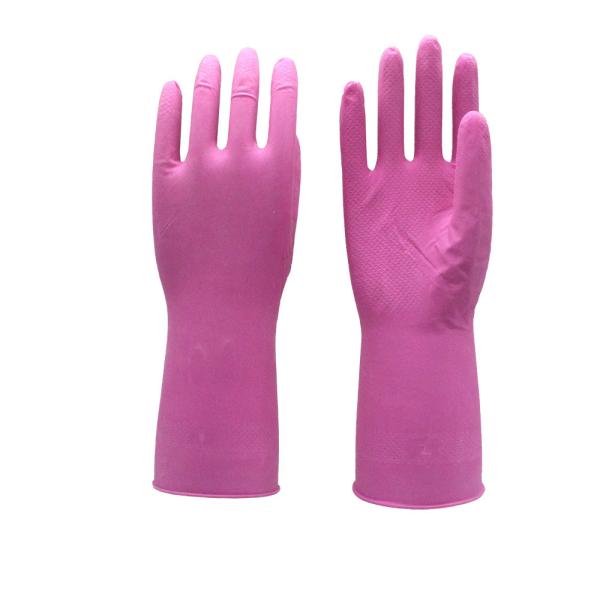 Latex Household Rubber Gloves Slip Resistant Excellent  Strength eco friendly 