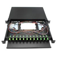 Bâti de support de fibre de noyau de FTTH 12-24 de tableau de connexions de Sc optique/FC/St/LC épissant ODF