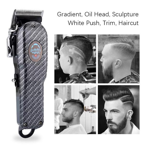 Fast Charge Men Electric Professional Hair Clippers Barber Machines Trimmer