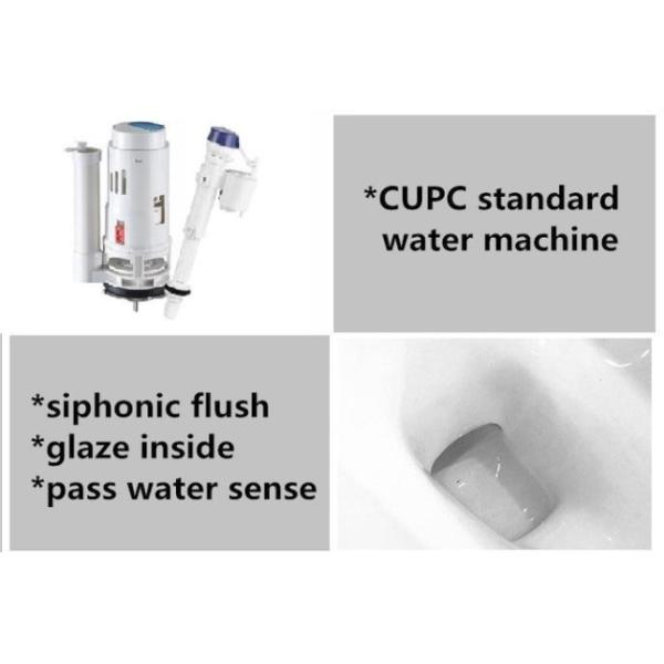 Bathroom туалета Washdown фарфора уборная сифона двухкусочного интегрированная