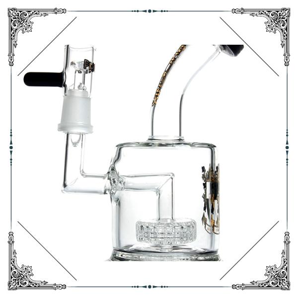 Matrix Perc Bubbler Glass Smoking Water Pipe Bongs Thick base