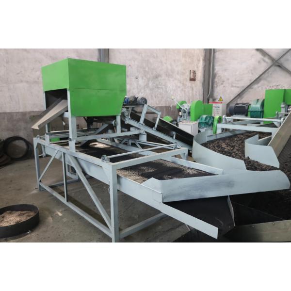 90 kW Tire Crushing And Recycling Production Line Full Automatic Tire Recycling Machine