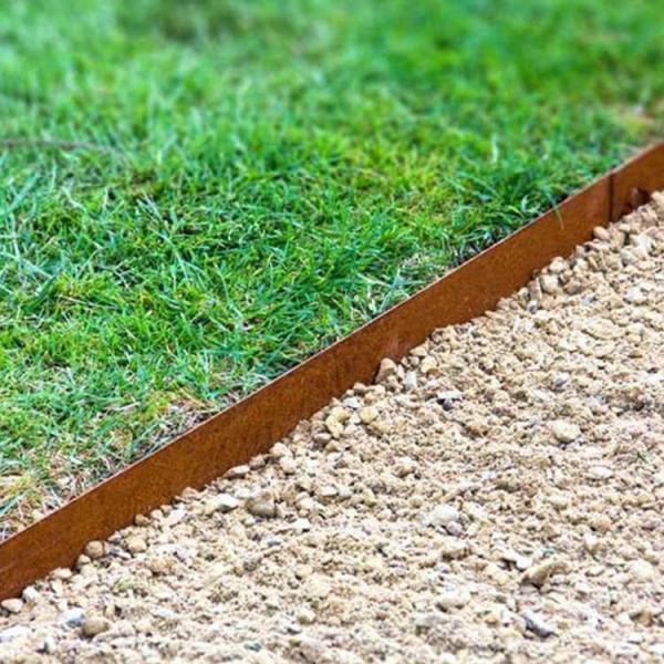 ISO Lawn Edging Corten 100mm Garden Metal Ornaments Powder Coated