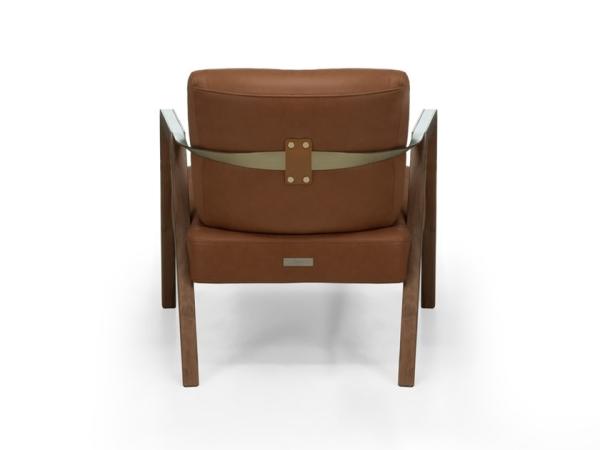 Aston Martin V221 Fiberglass Arm Chair Seat And Back In Leather Skin Rust