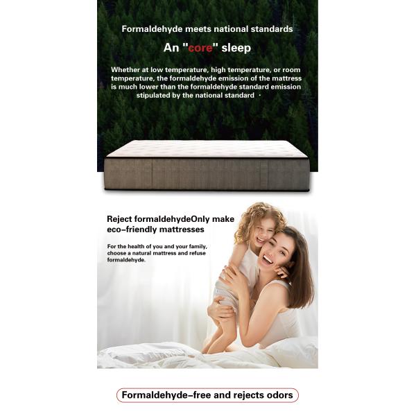 Massage Function Fabric Covered Independent Spring Mattress for Custom Size Bed Frame