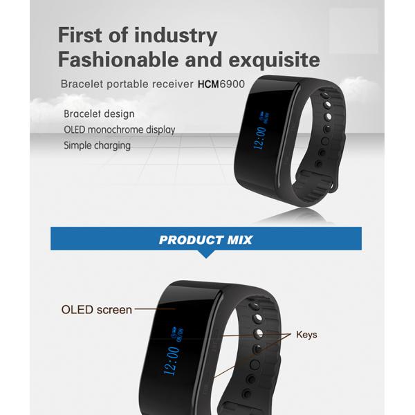 fabricante inalámbrico 100% resistente al agua reloj de pulsera cargable buscador de llamadas de servicio sistema