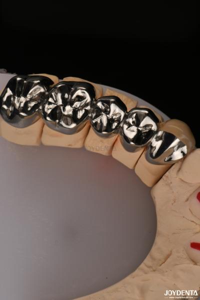 Oral Clinical Repair FMC Full Metal Crown Made With Wax Casting Production Method