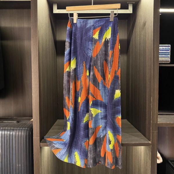 Autumn New Designer Classic Print Pleated Casual Pants Breathable High Waist Elastic Flat Front Wide-Leg Slimming Pants