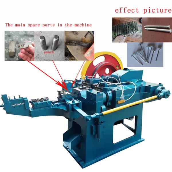 Automatic high speed nail making machine