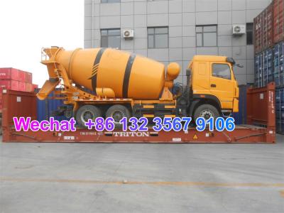 LHD & RHD 6x4 Tri-Ring 375HP 8--12CBM concrete cement mixer truck for Zambia