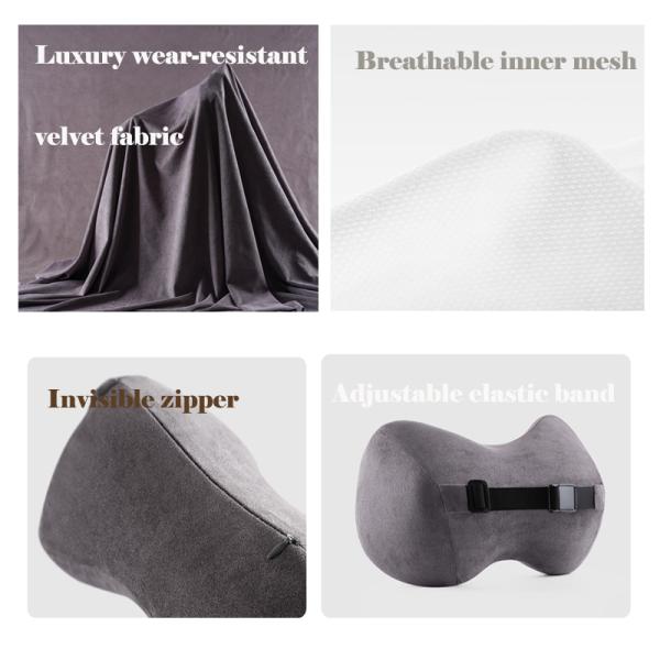 100% Bamboo Fiber Ergonomic Neck Rest Support Headrest Cervical Neck Pillow for Driving