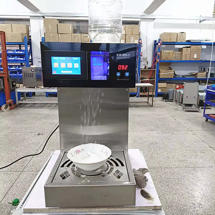 Bingsu Machine Snow Ice Flake Korean Snow Cone Ice Cream Machine Milk Ice Machine
