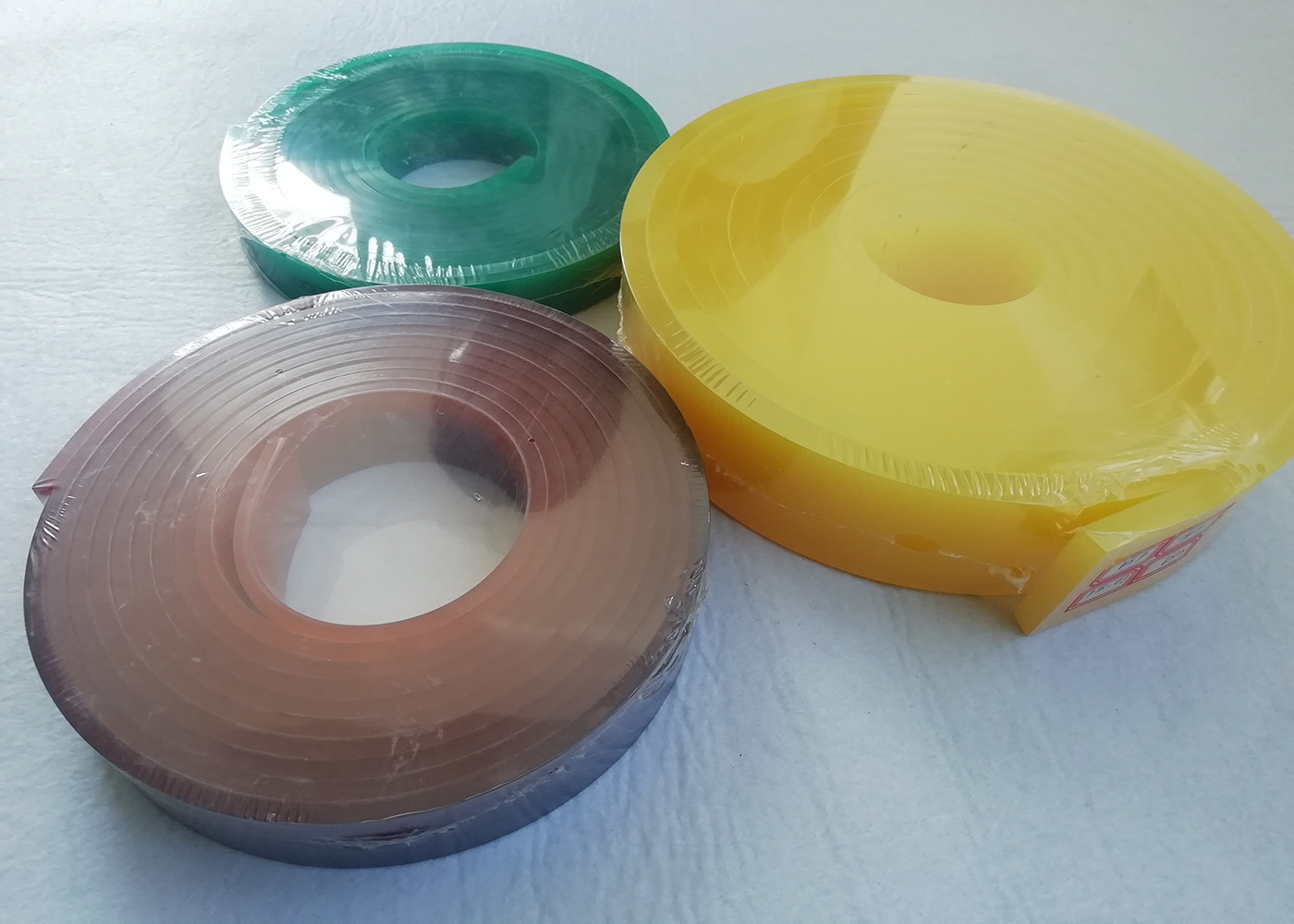 Yellow 75A High Tolerance Screen Printing Squeegee PU 50*9*4000