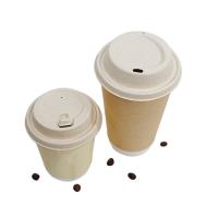 Gobelet en papier jetable à emporter en gros, personnalisé, biodégradable, pour boissons chaudes et froides, tasse à café